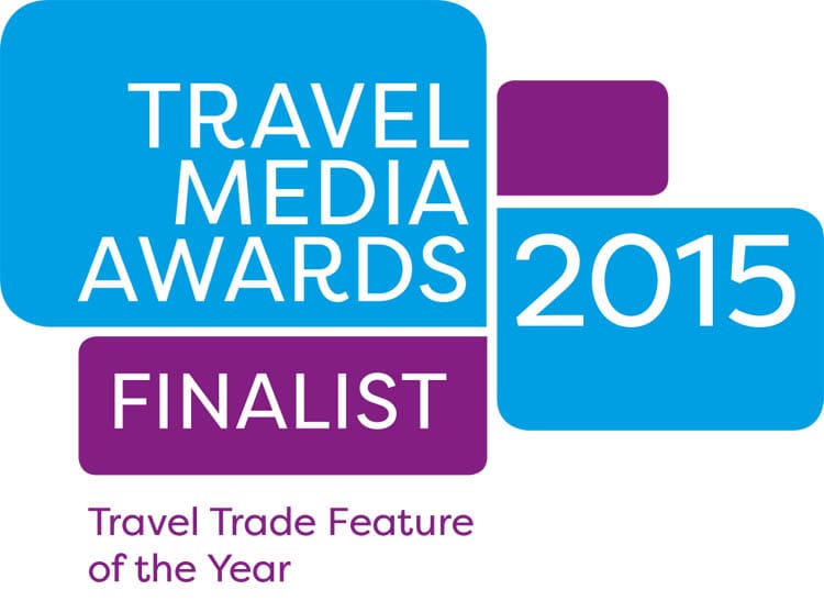 Travel Trade Feature of the Year 2015 Finalist badge from the Travel Media Awards