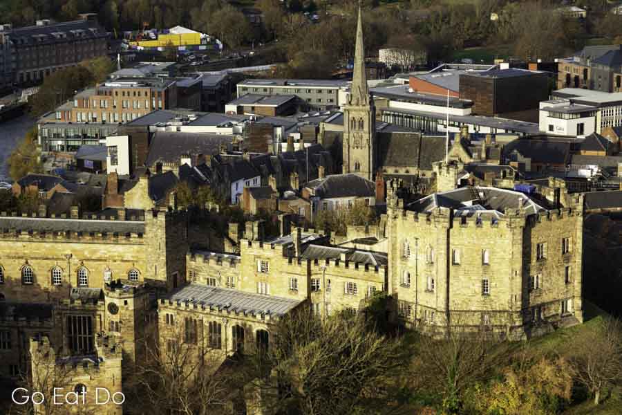 Durham Castle, a part of the UNESCO World Heritage Site in Durham City, England