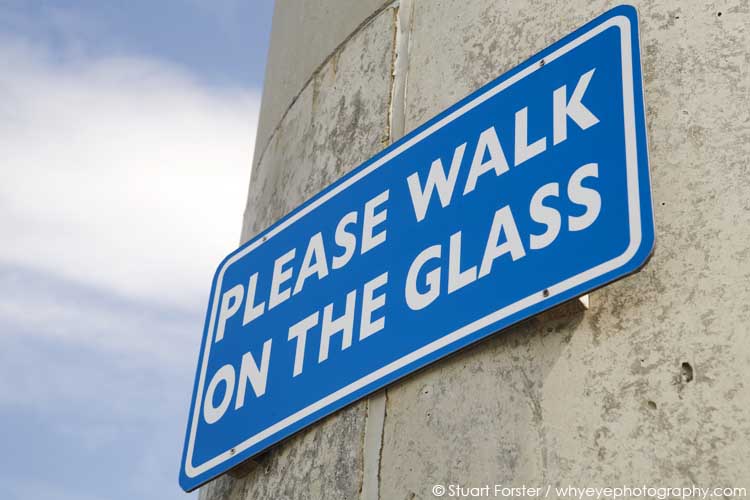 A sign at the National Glass Centre in Sunderland. Photo by Stuart Forster.