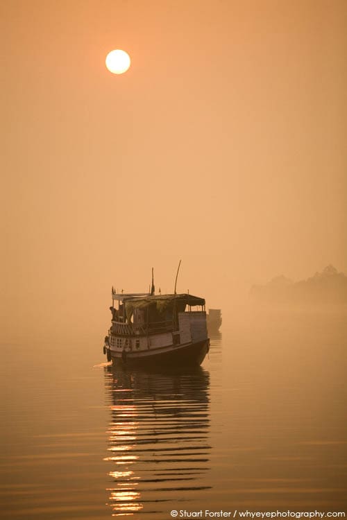 Boats in Sunderbans National Park in West Bengal, India. By Stuart Forster.