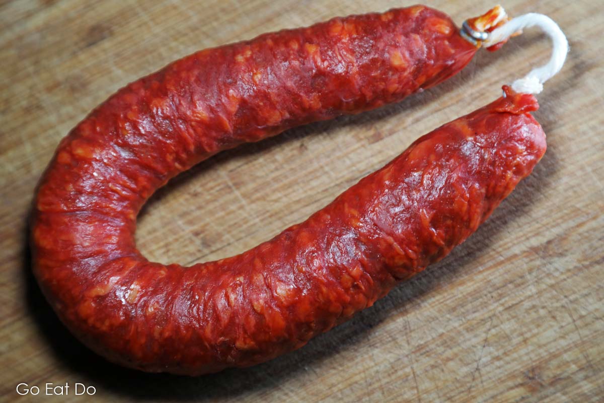 A U-shaped sausage made from pork. A possible entry in the Melbourne Salami Festa?