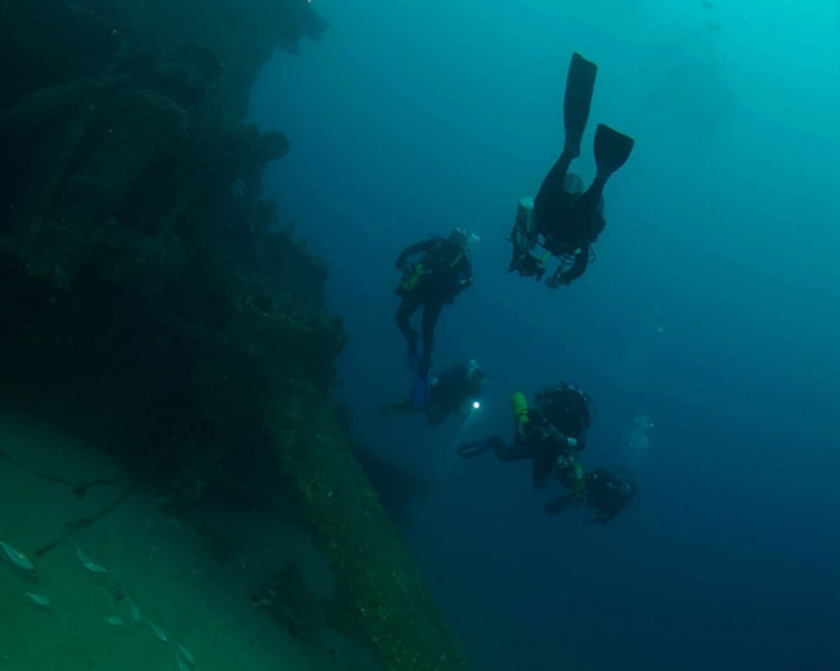 Learning scuba diving in Portugal on a Haliotis-led dive in the Atlantic Ocean, near the Berlengas Islands.