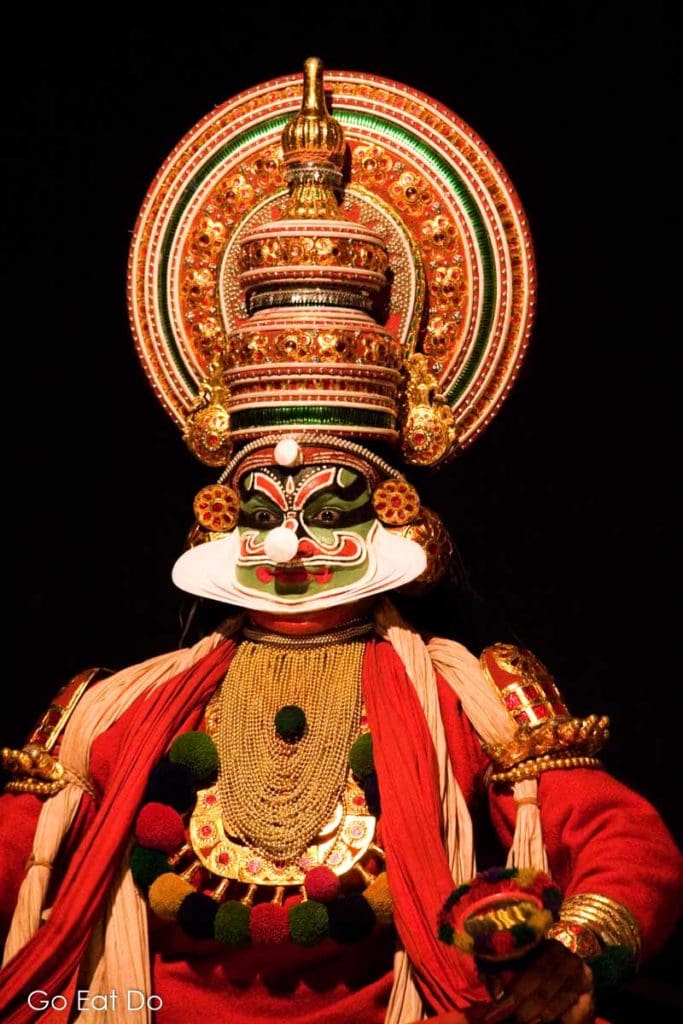 Kathakali is a traditional artform that evolved in southern India. Houseboating in Kerala means a chance to experience local culture and heritage.