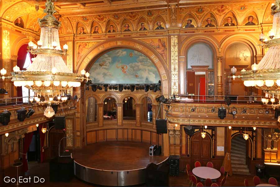 Stage in the Berns Salonger live music venue at the Berns Hotel in Stockholm, Sweden