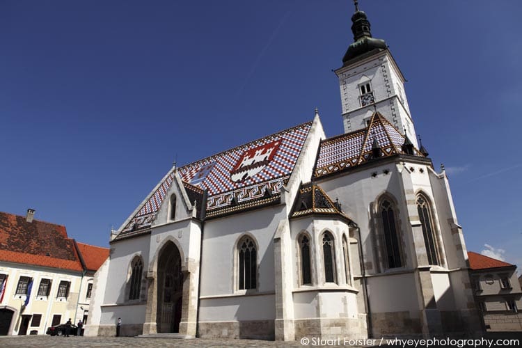 Church of St Mark, one of the pricipal landmarks in Zagreb, Croatia.