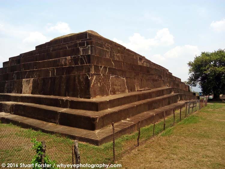 The Mayan pyramid at Tazumal in El Salvador