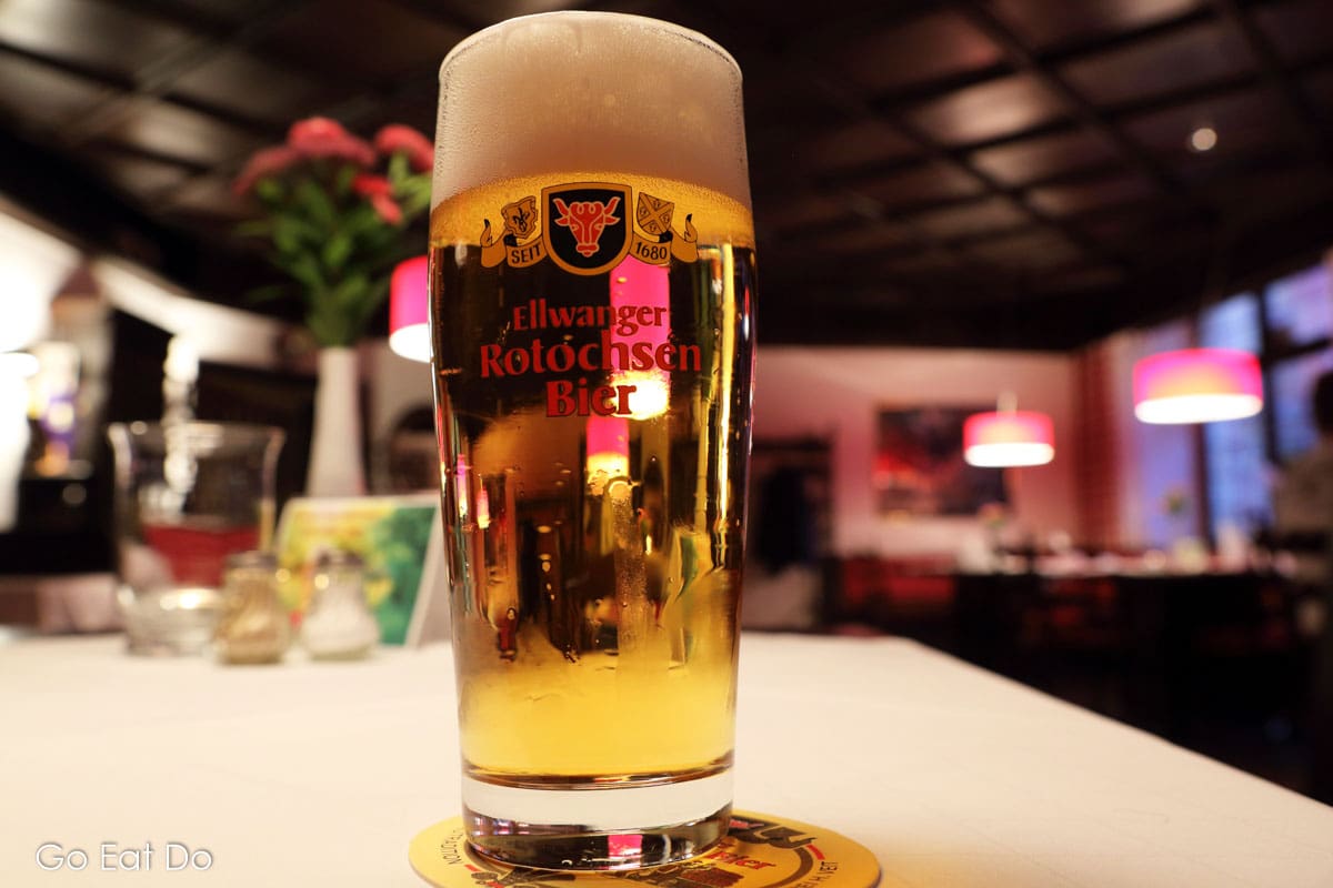 Half-liter of beer brewed according to the German beer purity law