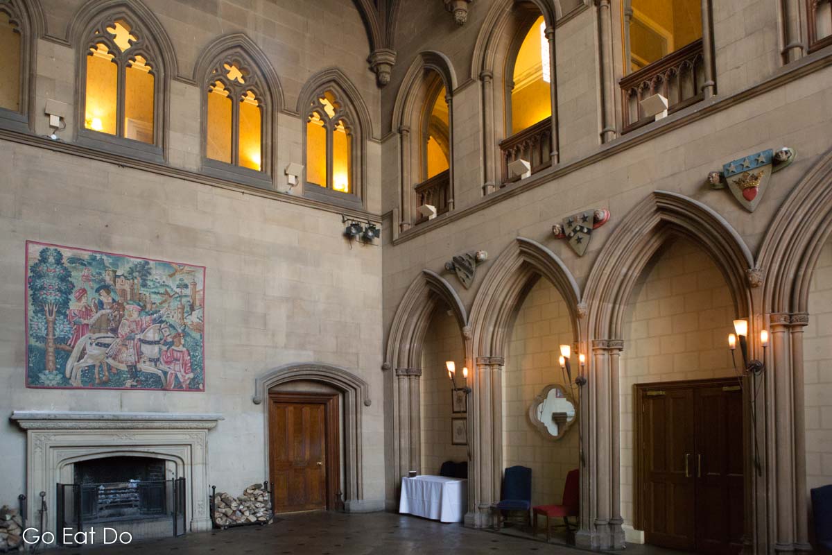 The Neo-Gothic great hall is a popular place for weddings at Matfen Hall
