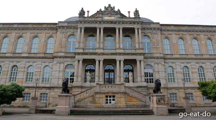 Facade of the Ducal Museum in Gotha, Germany