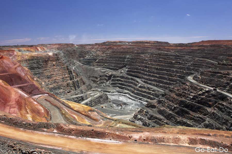 The Super Pit goldmine at Kalgoorlie-Boulder in Western Australia