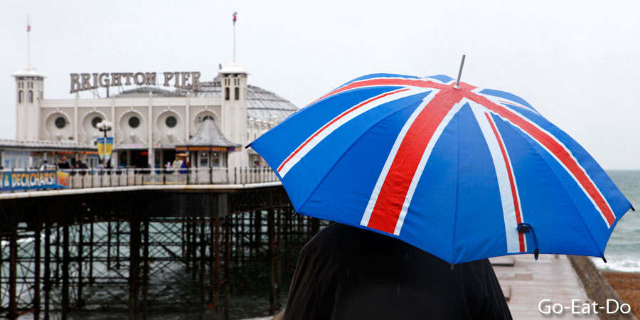 A wet weekend in Brighton? Even rain doesn't dampen the fun.