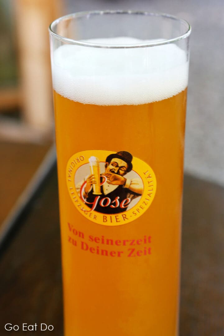 Gose beer brewed at Leipzig's Gosebrauerei Bayerischer Bahnhof.