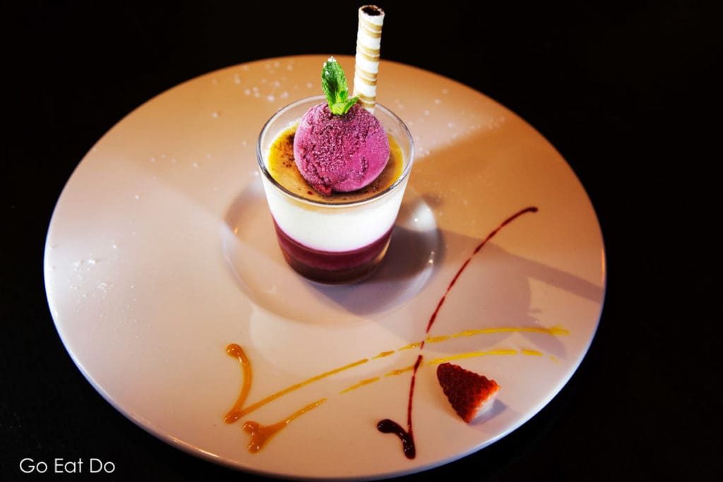 Modern Indian food served at The Mint Room restaurant includes an attractive choice of desserts.