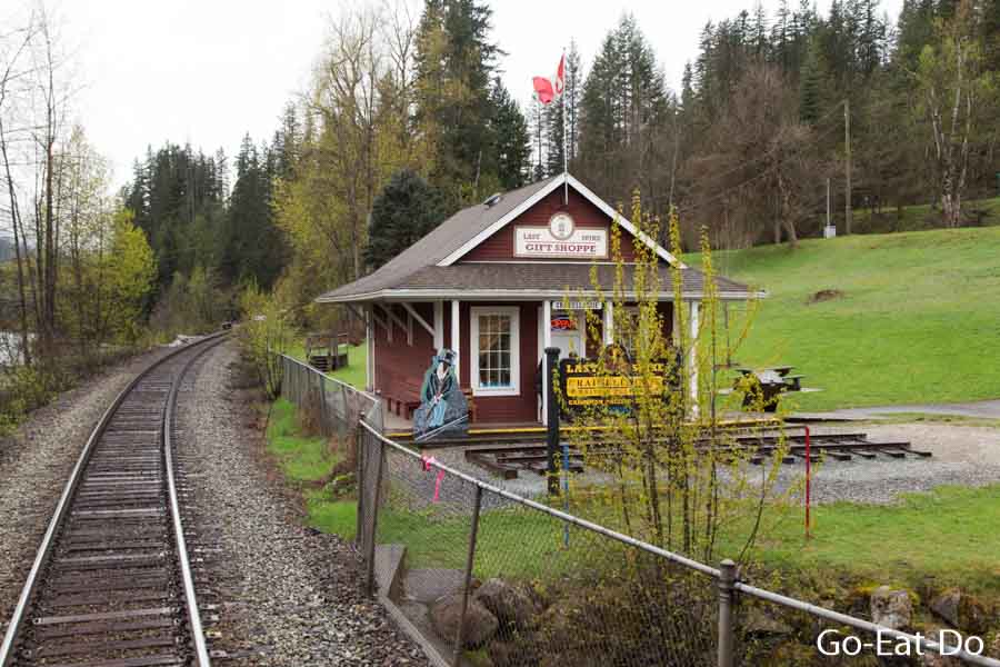 Craigellachie, in British Columbia, where the Canadian Pacific Railway was completed on 7 November 1885.