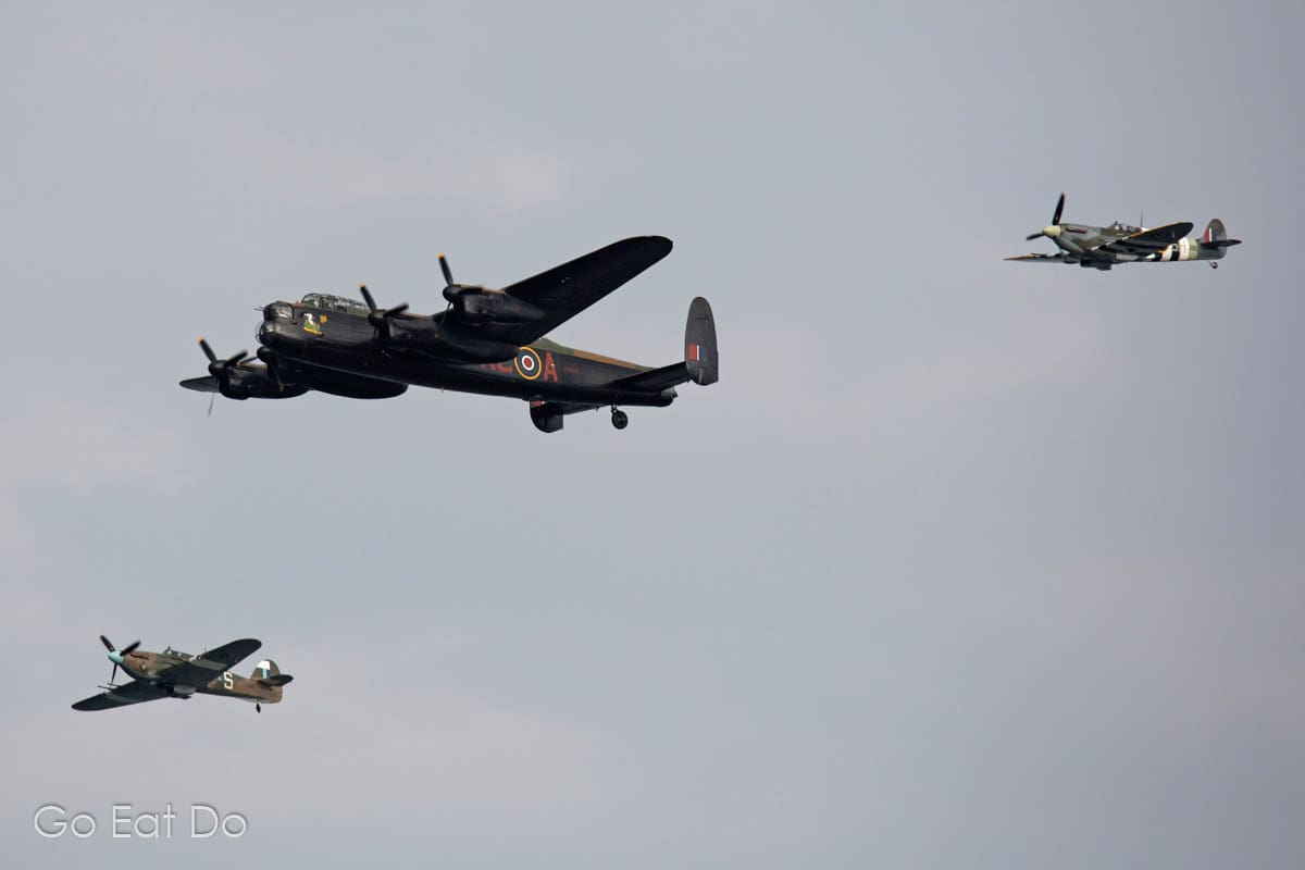 The Battle of Britain Memorial Flight is easy to photograph with a smartphone.