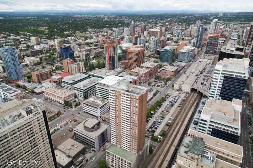 Calgary Tower's observation deck is an ideal place to orientate.