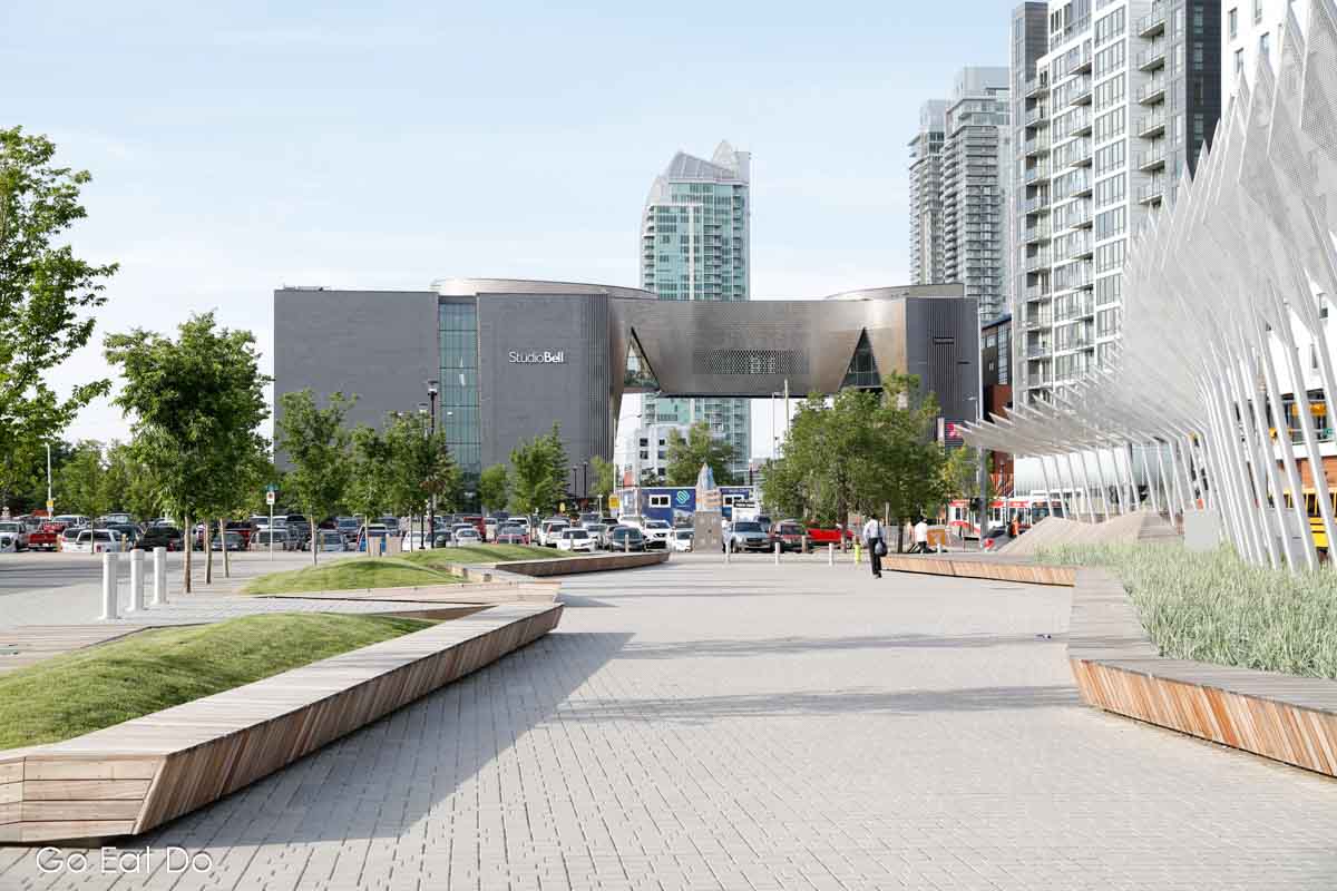 A view of Studio Bell, Canada's National Music Centre in Calgary's East Village.