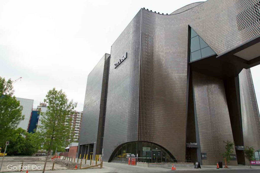 Studio Bell in Calgary, Canada. The building is the home of the National Music Centre.