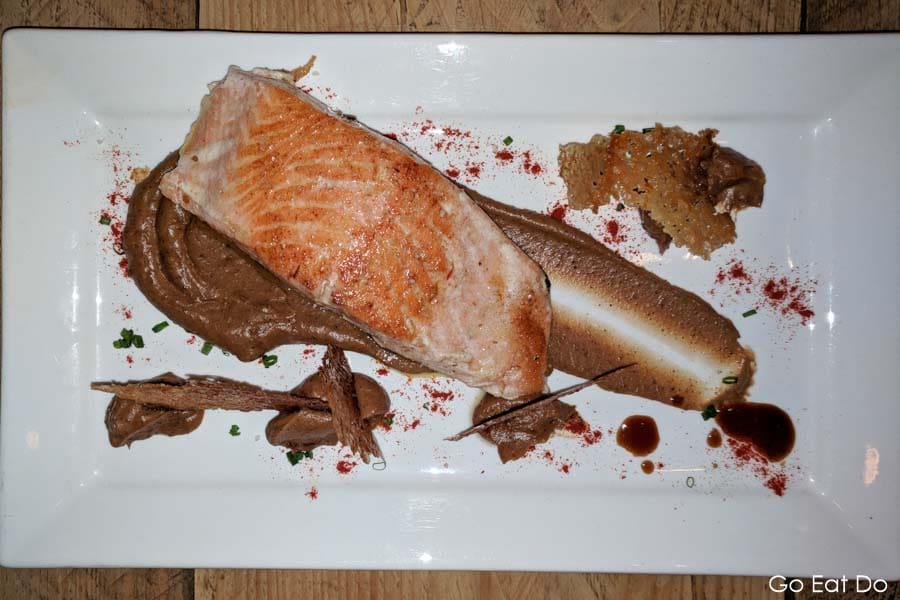 Slow-cooked salmon served at Kaltur in Newcastle