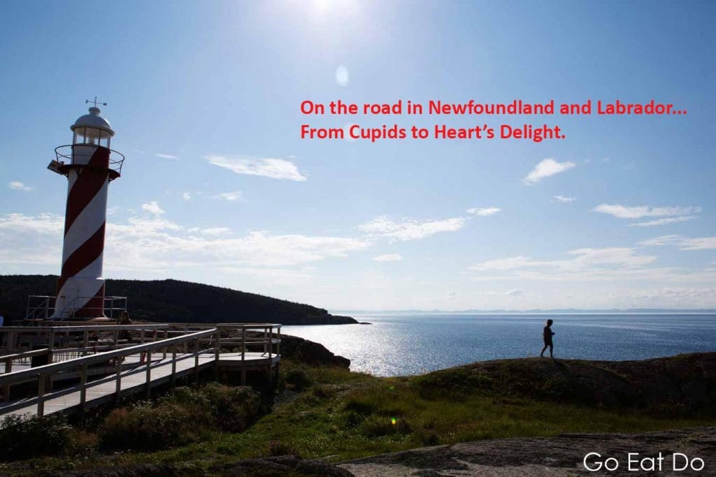 Sunny day at Heart's Content Lighthouse at Norther Point in Newfoundland and Labrador, Canada