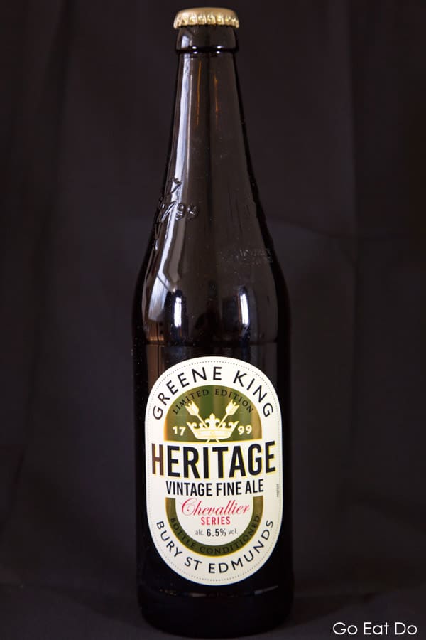 Bottle of Vintage Fine Ale beer from the Greene King Heritage Chevallier Series