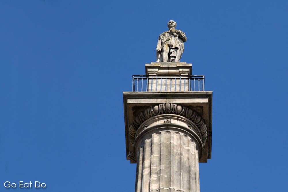 Grey's Monument, a memorial erected in memory of Earl Grey, in central Newcastle