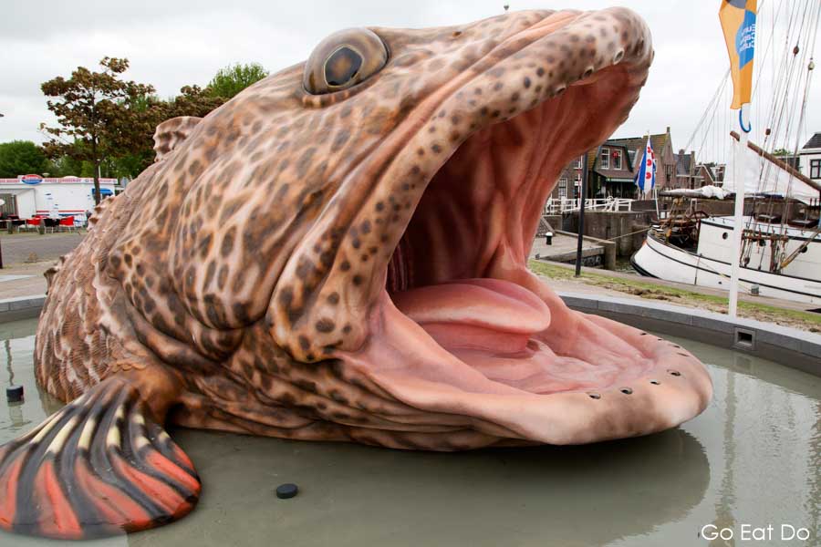 The Fish Fountain of Stavoren, by artist Mark Dionone, one of Friesland's 11 Fountains