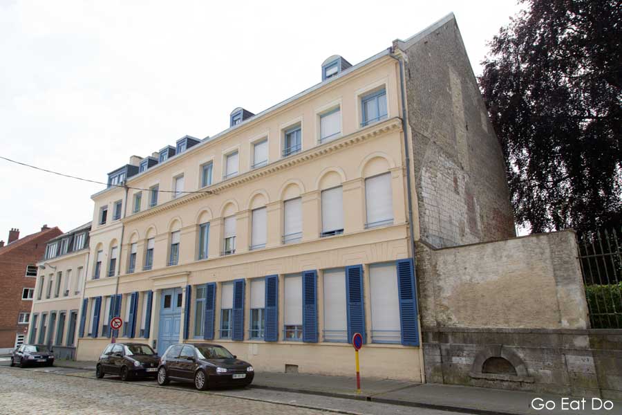 59 Rue St Bertin, the location of the Clinique Stérin, from which RAF pilot Douglas Bader escaped, in St Omer, France