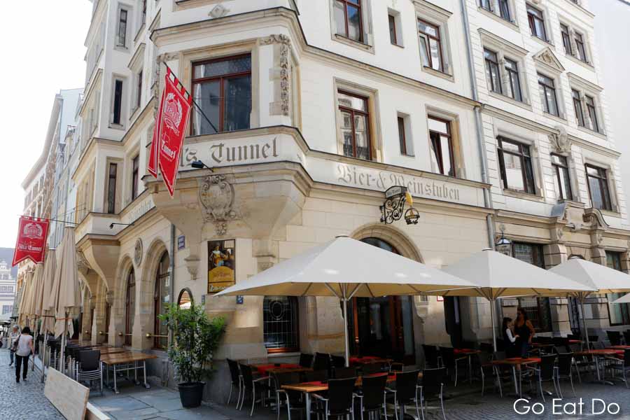 Traditional German bar in central Leipzig