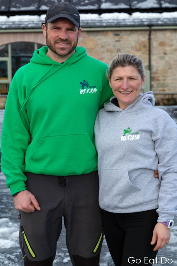 Dan and Caroline Smith, the co-owners of Northern Bootcamp, which hosts residential weight loss and fitness boot camps in Northumberland, England