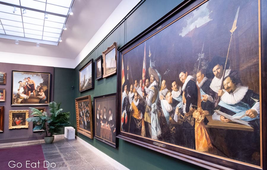 Meeting of the Officers and Sergeants of the Civic Guard displayed at the Frans Hals Museum in Haarlem, the Netherlands.