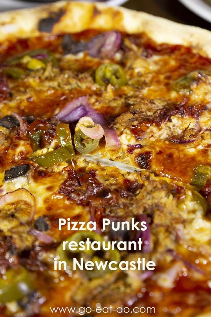 Pinterest pin for Go Eat Do's post about dining at Pizza Punks in Newcastle upon Tyne