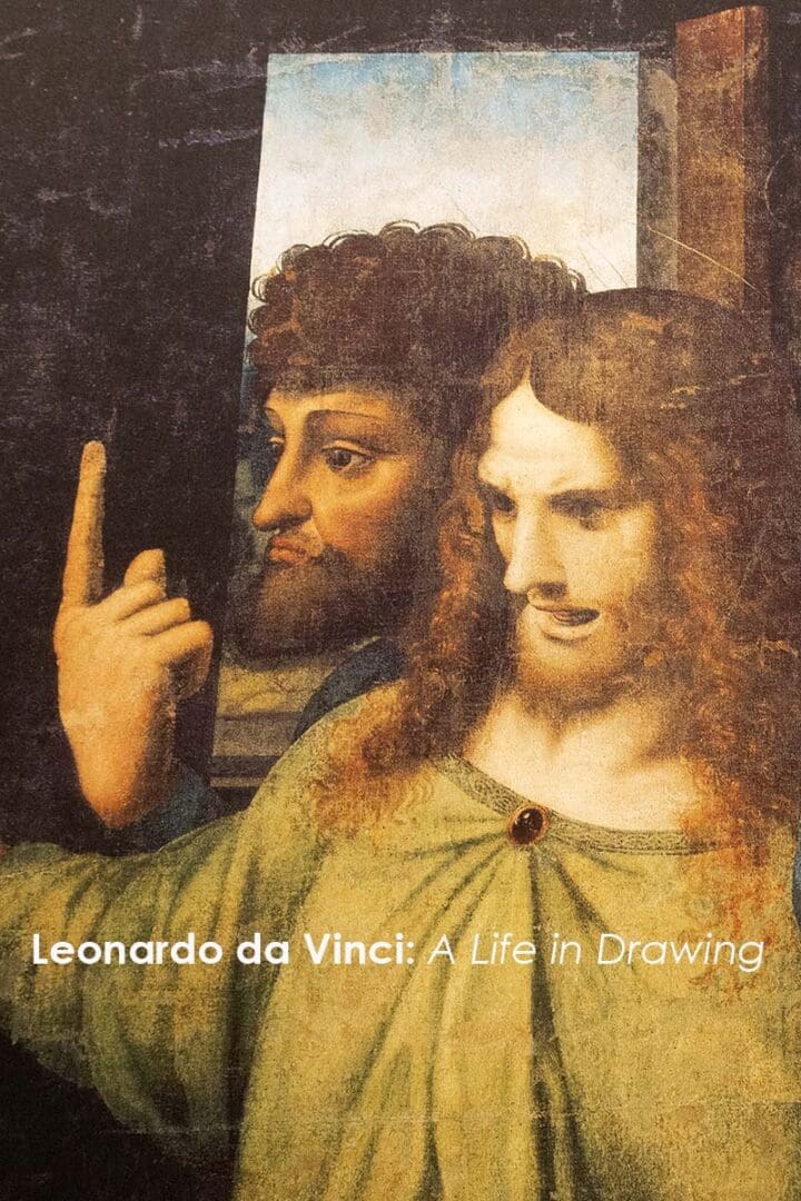 Pinterest pin, showing a detail from Da Vinci's The Last Supper, for Go Eat Do blog post about the 'Leonardo da Vinci: A Life in Drawing' exhibition at Sunderland Museum and Winter Garden.