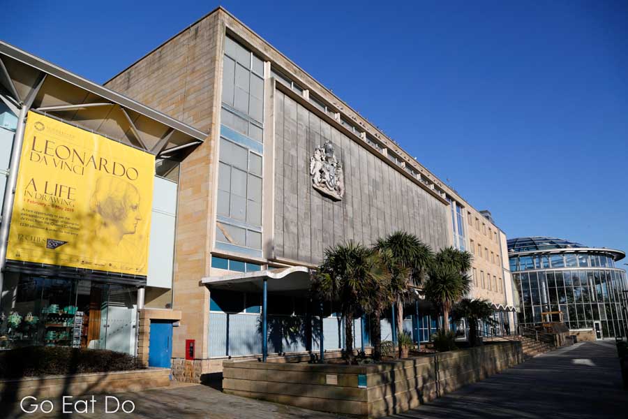 Facade of Sunderland Museum and Winter Gardens, venue of the Leonardo da Vinci: A Life in Drawing art exhibition, in Sunderland, Tyne and Wear, England