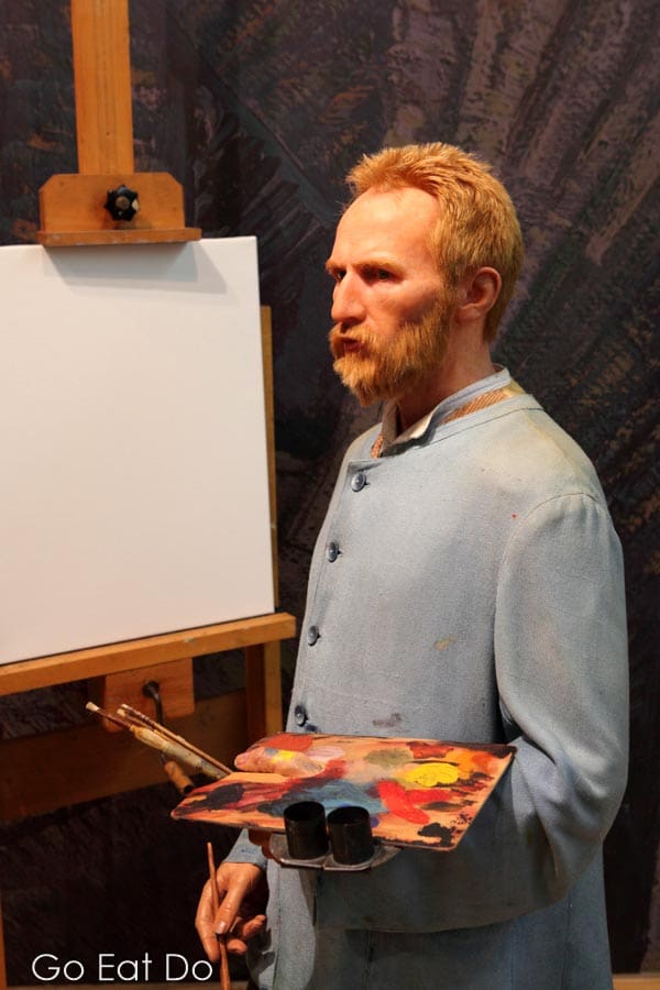 Waxwork of Vincent at the Van Gogh Museum in Amsterdam. His works can also be seen in 's-Hertogenbosch.