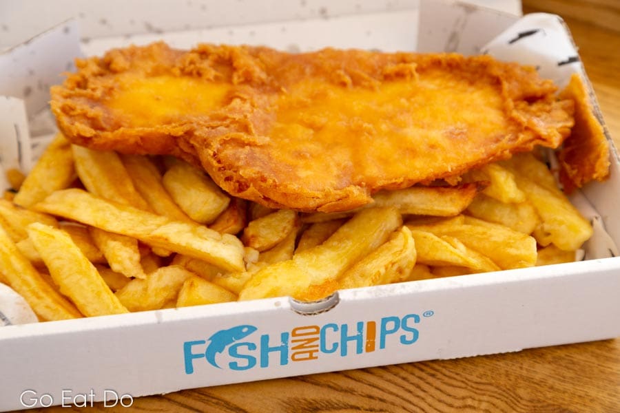 Fish and chips from Longsands in Tynemouth.