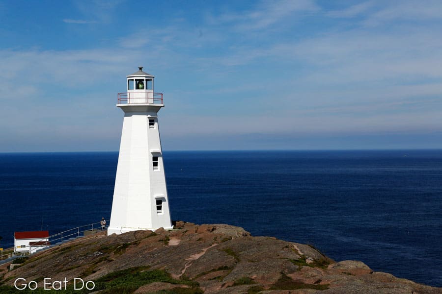 Cape Spear Lighthouse overlooking the Atlantic Ocean on the Avalon Peninsula on Newfoundland and Labrador, Canada