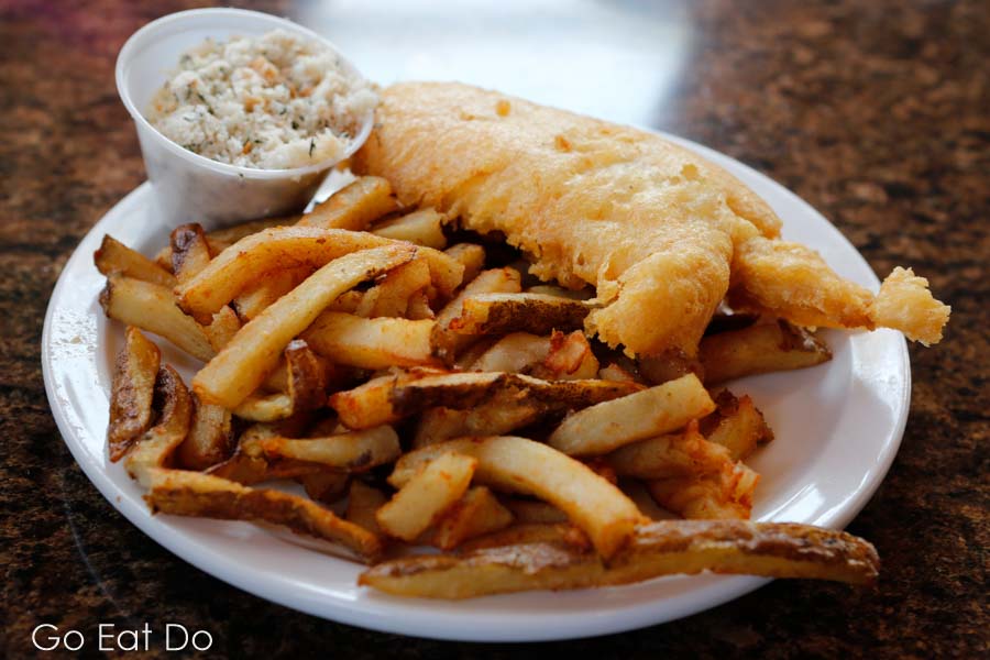 Fish and chips served in Newfoundland and Labrador, Canada