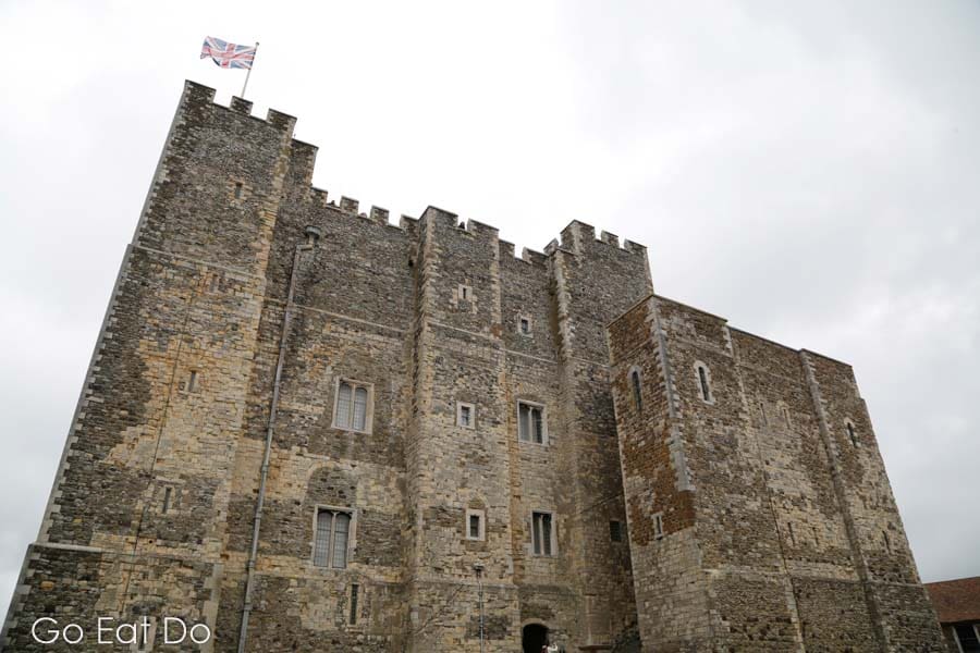 Great Tower, the medieval keep at Dover Castle in Kent