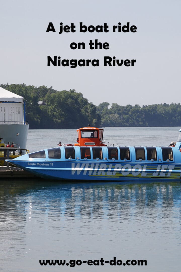 Use Pinterest? Pin this and return to read about riding one of the Whirlpool Jet Boat Tours on the Niagara River.