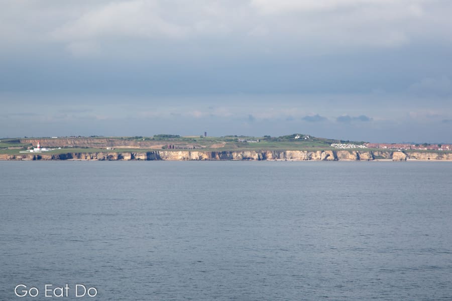 The coastline of North East England seen from the DFDS Newcastle-Amsterdamferry.