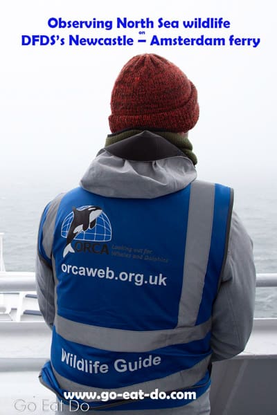 Pinterest pin for the Go Eat Do post about Observing North Sea wildlife on DFDS's Newcastle - Amsterdam ferry