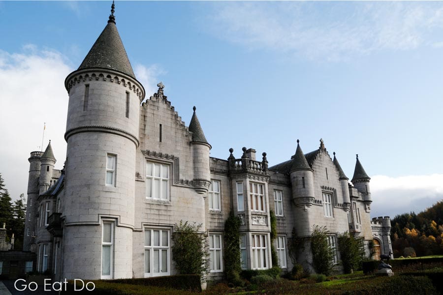 Balmoral Castle in Aberdeenshire, Scotland.