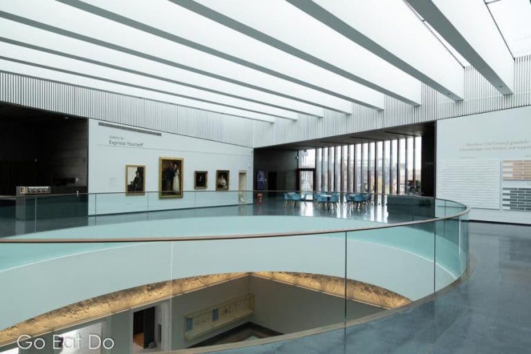 Upper level of Aberdeen Art Gallery in Aberdeen, Scotland Go Eat Do