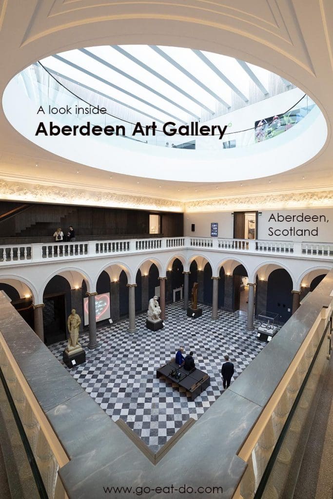 Pin pin for Go Eat Do's post about Aberdeen Art Gallery in Aberdeen, Scotland