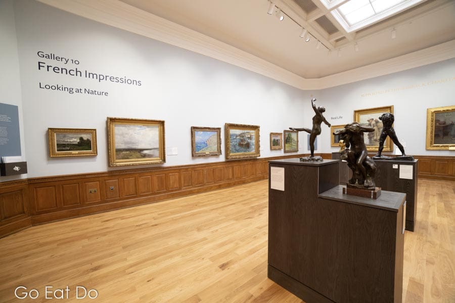 French and Scottish artworks from the 19th century are paired within the French Impressions gallery on the first-floor of Aberdeen Art Gallery.