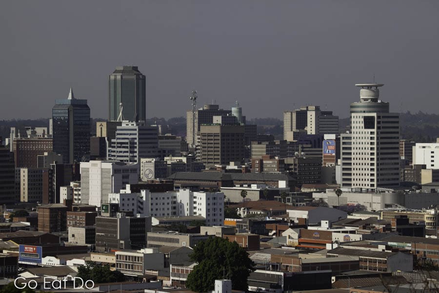 The skyline of Harare (formerly Salisbury), the capital city of Zimbabwe.