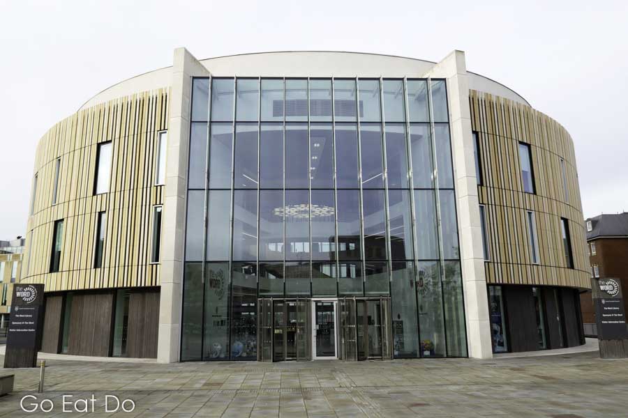 Facade of The Word,the UK's National Centre for the Written Word.