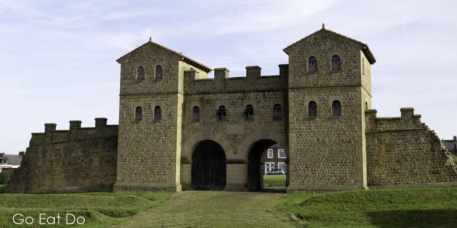 Reconstructed main gate of the Arbeia South Shields Roman Fort