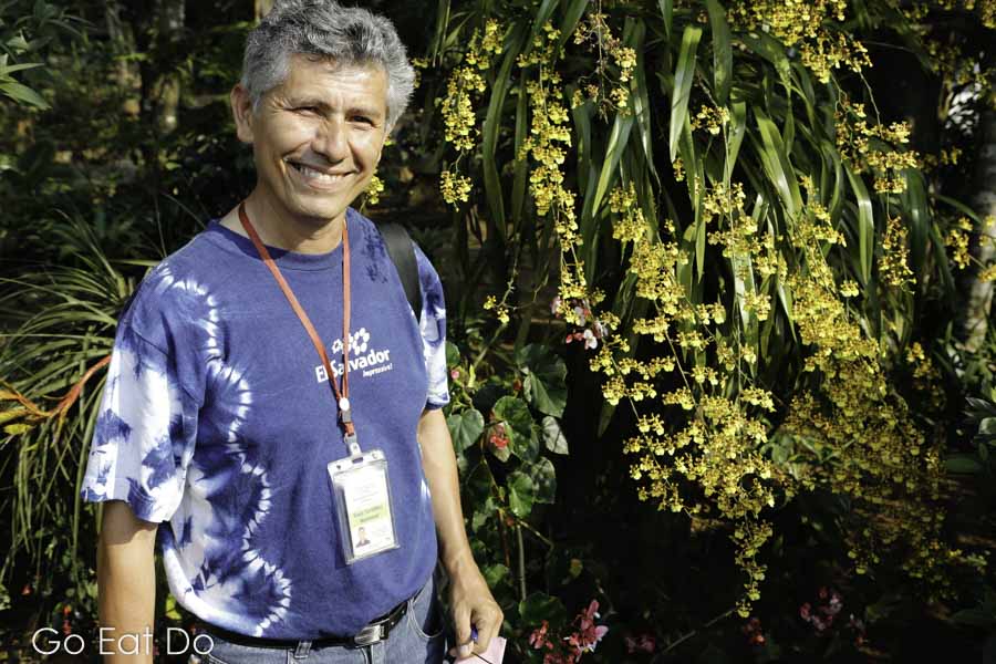 Eduardo Arriaza Siliezar is a tour guide in El Salvador